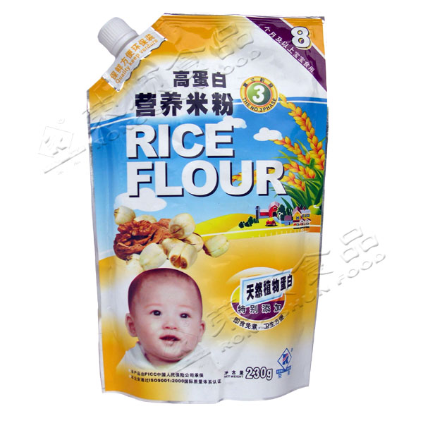 荣顺230g高蛋白营养米粉3段