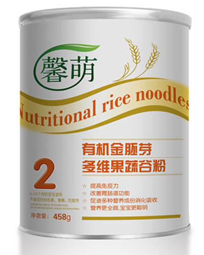 馨萌有机金胚芽多维果蔬谷粉2段