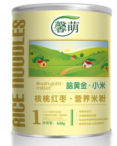 馨萌核桃红枣营养米粉1段简介