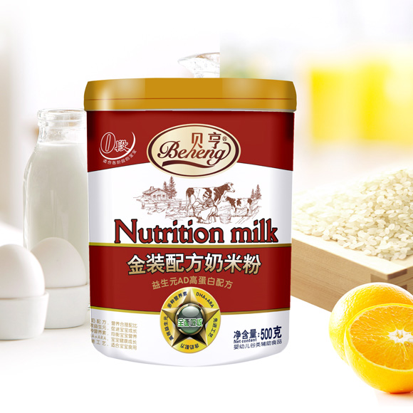 贝亨益生元AD高蛋白奶米粉