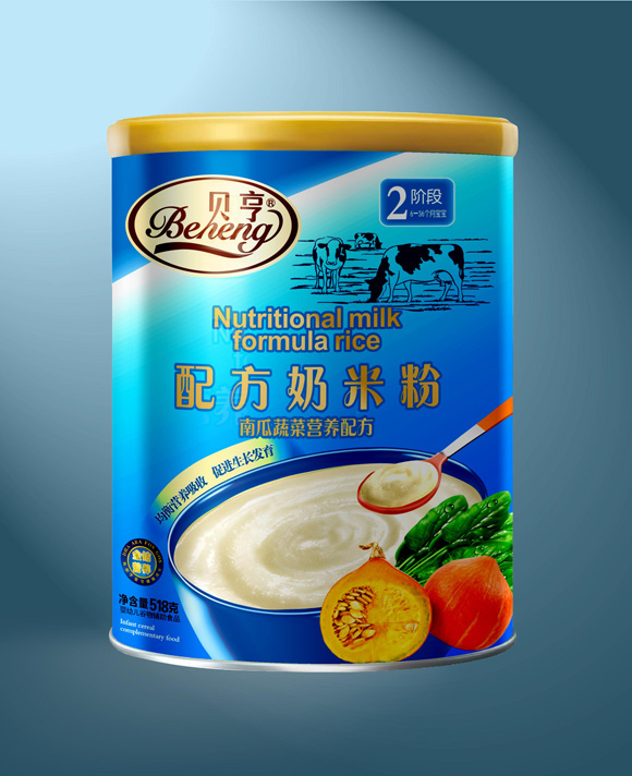 贝亨南瓜蔬菜奶米粉