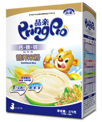 品亲钙铁锌米粉