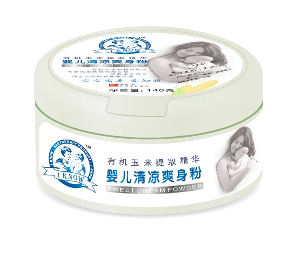 尚恩爱知道婴儿清凉爽身粉