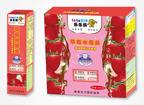 乐乐侠草莓水果条