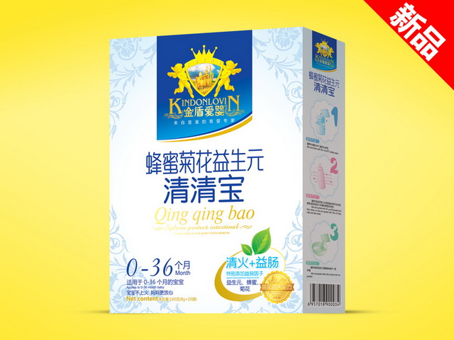 金盾爱婴清清宝大盒-蜂蜜菊花益生元