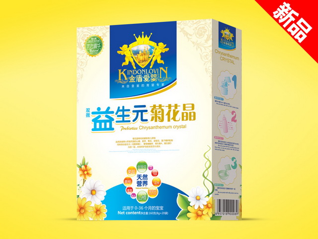 金盾爱婴菊花晶盒装-双效益生元