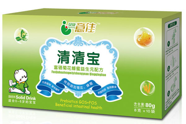 贝康意佳富硒菊花蜂蜜益生元配方清清宝宝