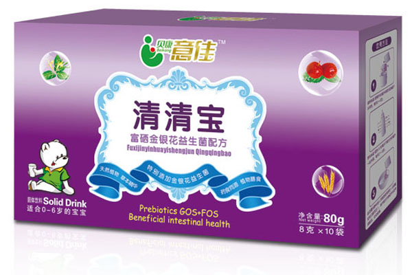 贝康意佳富硒金银花益生菌配方清清宝宝