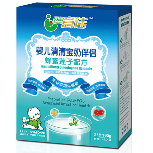 贝康意佳蜂蜜莲子配方清清宝宝奶伴侣