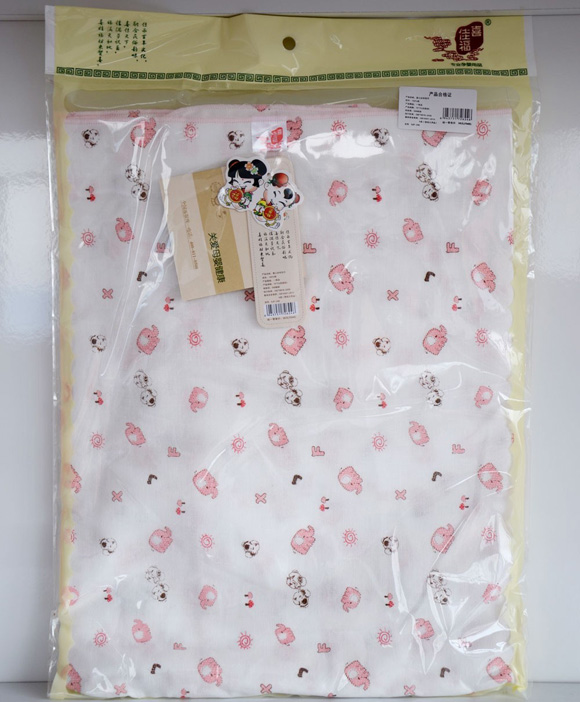 喜佳福婴儿纱布包巾四层