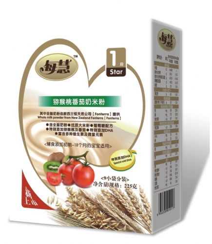 每慧猕猴桃番茄牛奶米粉1段（盒装）