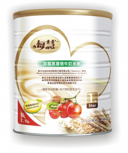 每慧猕猴桃番茄牛奶米粉1段（灌装）