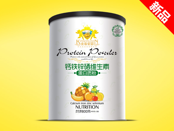 金盾爱婴钙铁锌硒维生素蛋白质粉800g