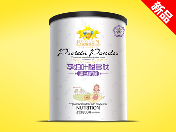 金盾爱婴孕妇叶酸多肽蛋白质粉800g