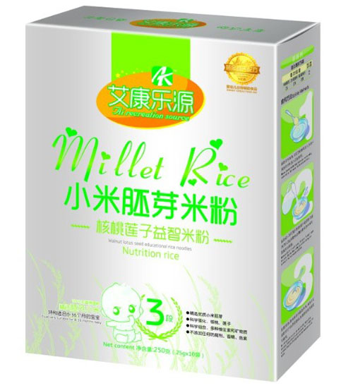 艾康乐源核桃莲子益智小米胚芽米粉3段