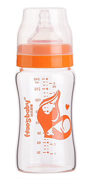 好氏婴童标准口径玻璃奶瓶240ml