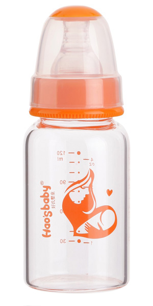 好氏婴童标口无柄玻璃奶瓶120ml