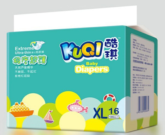 酷琪极度超薄系列尿裤XL16片