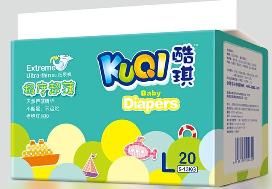酷琪极度超薄系列尿裤L码20片