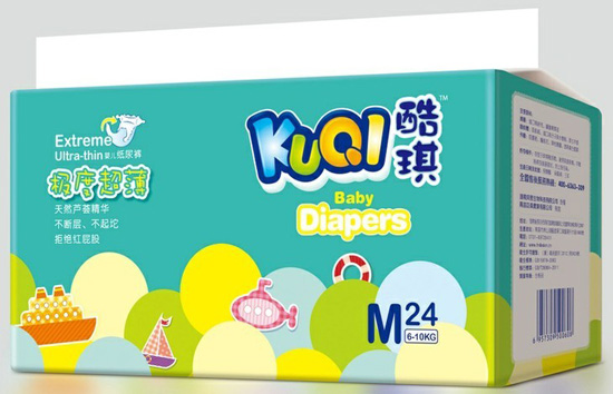 酷琪极度超薄系列尿裤M码24片