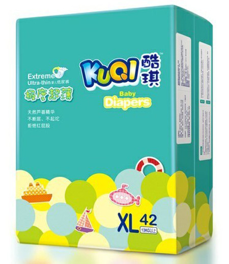 酷琪极度超薄系列尿裤XL码42片