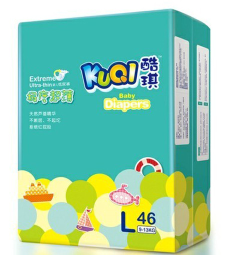 酷琪极度超薄系列尿裤L码46片