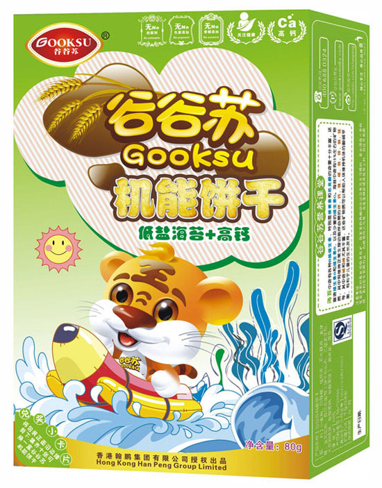 谷谷苏低盐海苔+高钙机能饼干