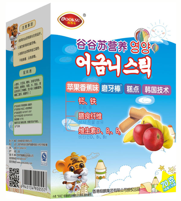 谷谷苏苹果香蕉味磨牙棒