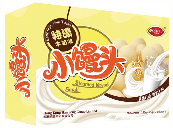 谷谷苏特浓牛奶味小馒头125g