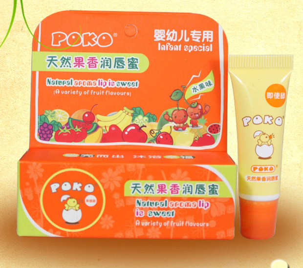 POKO牌天然果香润唇蜜