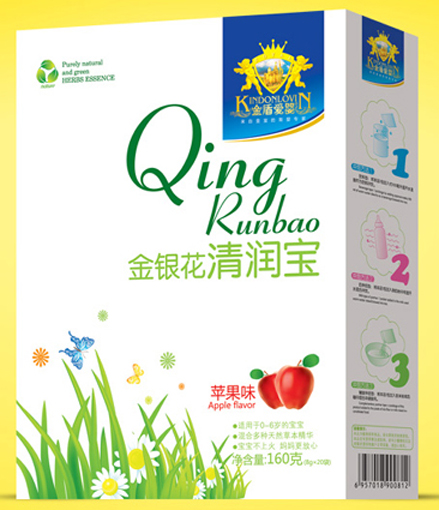 金盾爱婴金银花苹果味清润宝