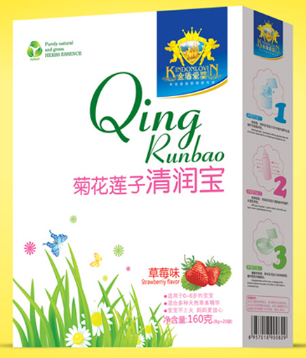 金盾爱婴菊花莲子草莓味清润宝
