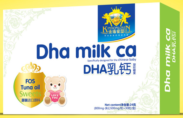 金盾爱婴DHA乳钙凝胶糖果
