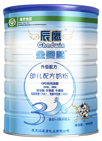 金婴慧幼儿配方奶粉3段900g听装