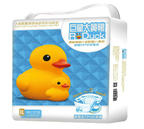 大黄鸭巨星大黄鸭纸尿片XL46片