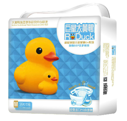 大黄鸭巨星大黄鸭纸尿片M56片