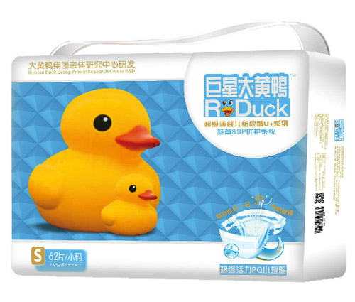 大黄鸭巨星大黄鸭纸尿片S62片