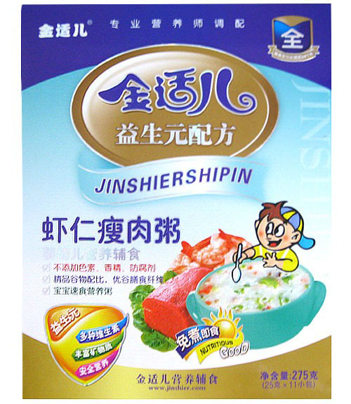 金适儿虾仁瘦肉粥275克