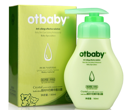 otbaby晶纯牛奶精华香浴露