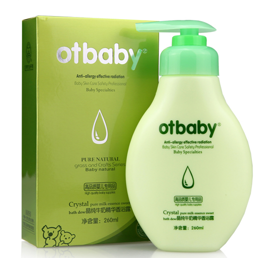 otbaby晶纯牛奶精华香浴露260ml