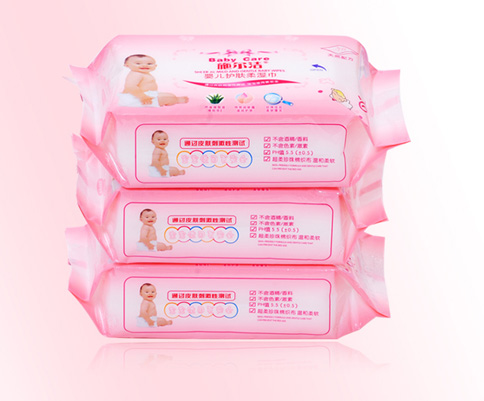 施尔洁婴儿护肤柔湿巾三连包
