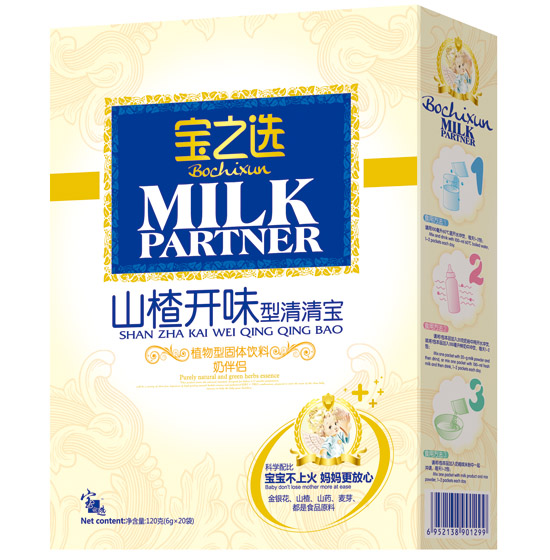 宝之选山楂开胃型清清宝奶伴侣