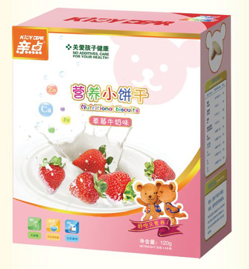 亲点营养小饼干（草莓牛奶味）1