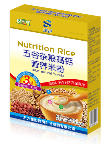 聪芝佳五谷杂粮高钙营养米粉