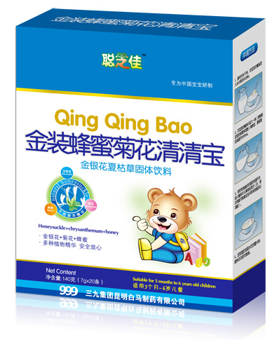 聪芝佳金装蜂密菊花清清宝