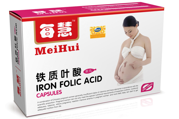 每慧铁质叶酸胶丸白色