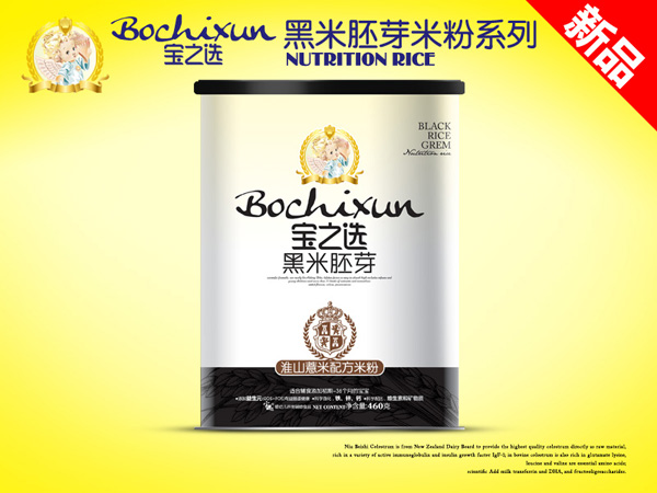 宝之选黑米胚芽听装淮山薏米米粉