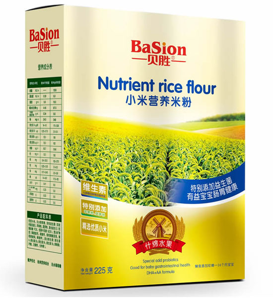 贝胜什锦水果小米营养米粉