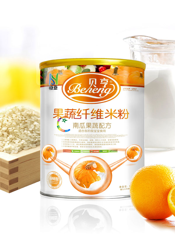 贝亨0段南瓜果蔬配方果蔬纤维米粉