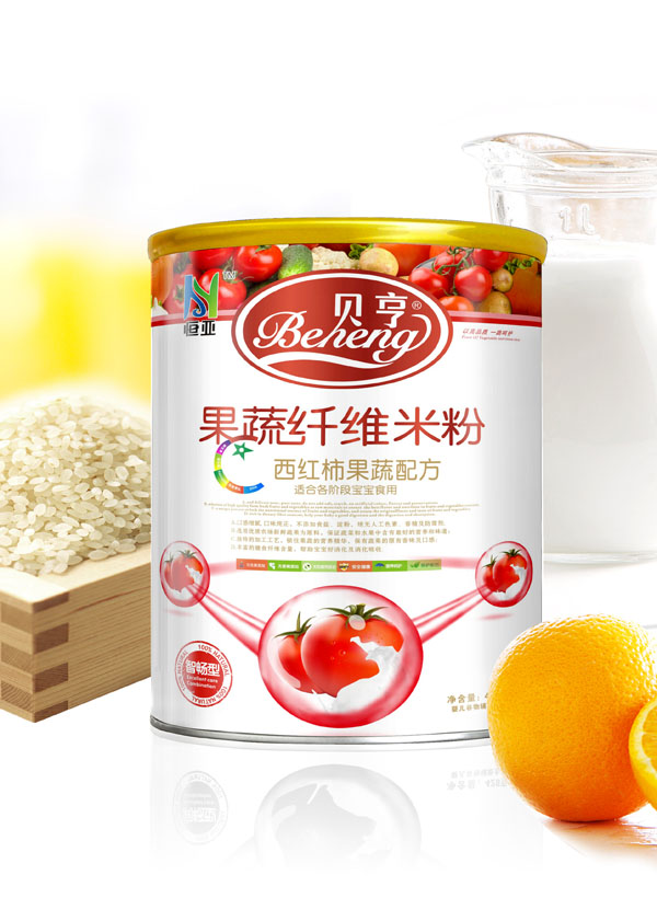 贝亨0段西红柿果蔬配方果蔬纤维米粉